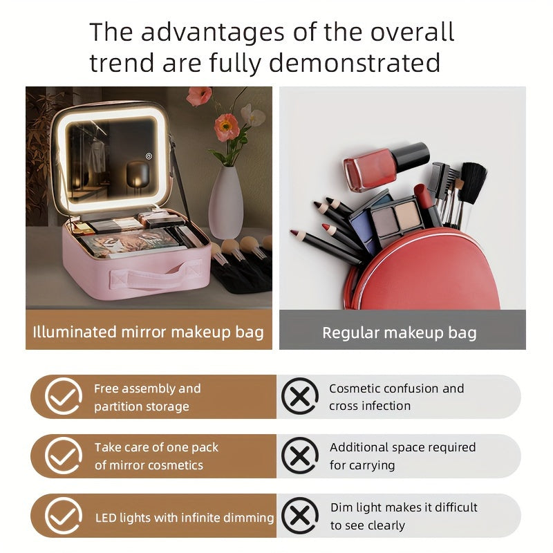 Elegant USB Rechargeable Makeup Bag