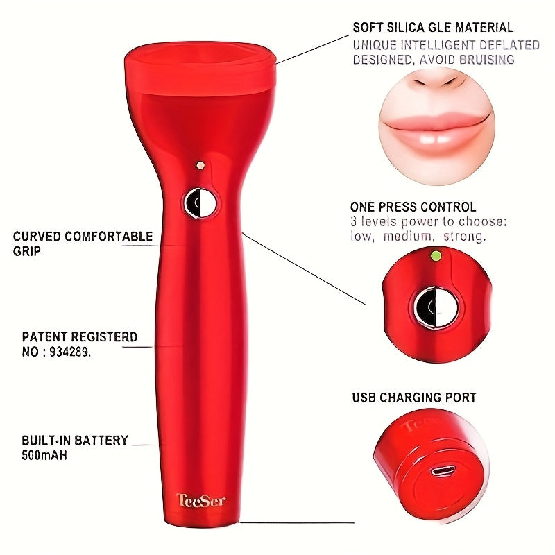USB Charging Silicone Lip Beauty Tool