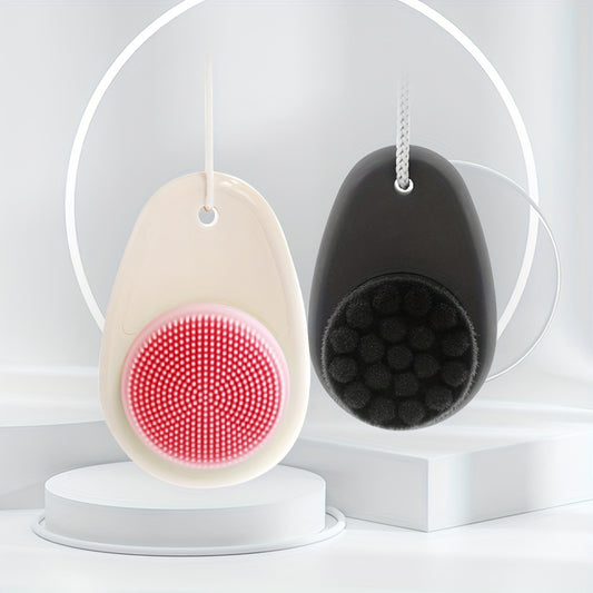2-in-1 Dual-Sided Silicone Facial Cleansing Brush