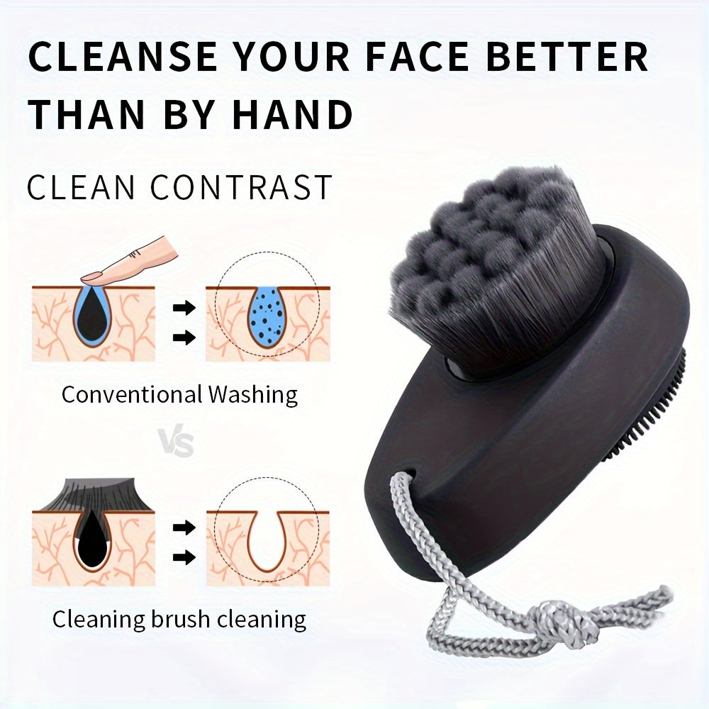 2-in-1 Dual-Sided Silicone Facial Cleansing Brush