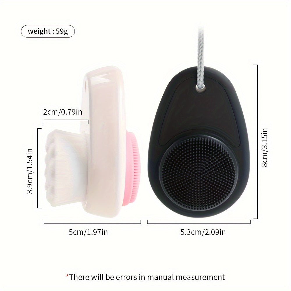 2-in-1 Dual-Sided Silicone Facial Cleansing Brush